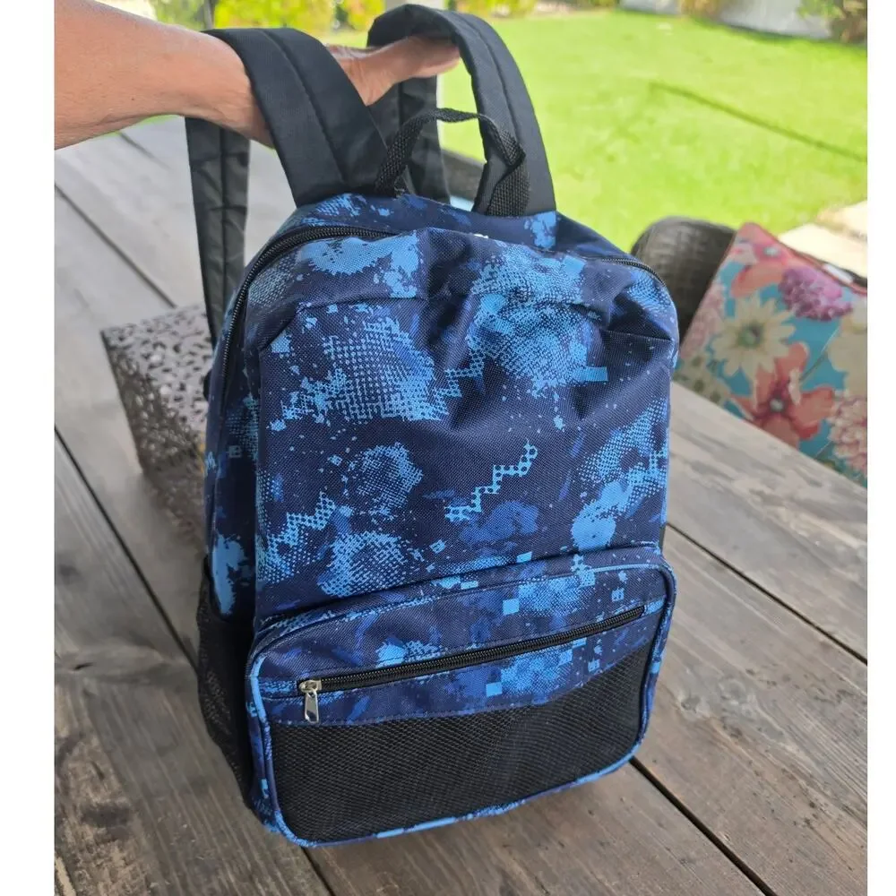 NEW blue camo backpack
